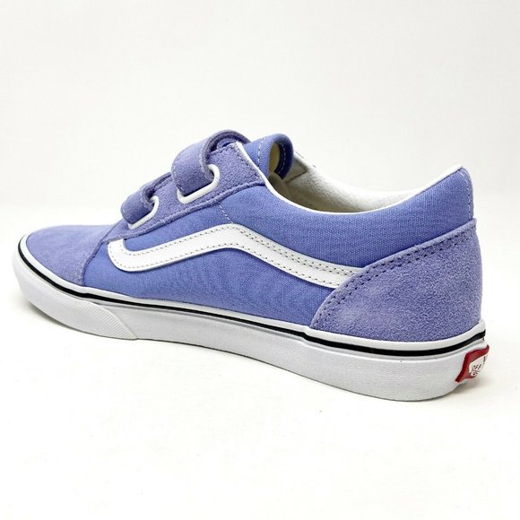 Vans Old School V Pale Iris True White Junior Classic Kids Sneakers - Picture 3 of 5